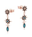 Hanging Flower Silver Stud Earring STS-7171
